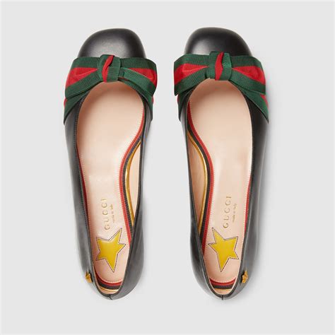 gucci ballerine con tacco con borchie|scarpe gucci femminili.